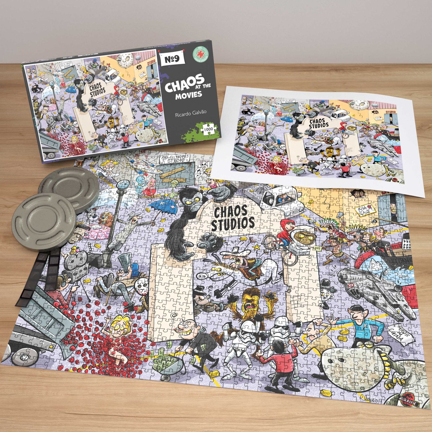 Chaos at the Movies - No.9 1000 Piece Jigsaw Puzzles