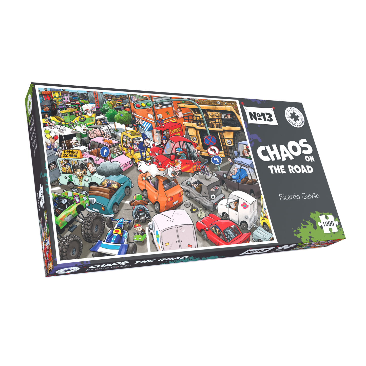 Chaos on the Road - No.13 1000 Piece Jigsaw Puzzle