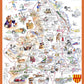 Map of Northumberland - Tim Bulmer 1000 Piece Jigsaw Puzzle