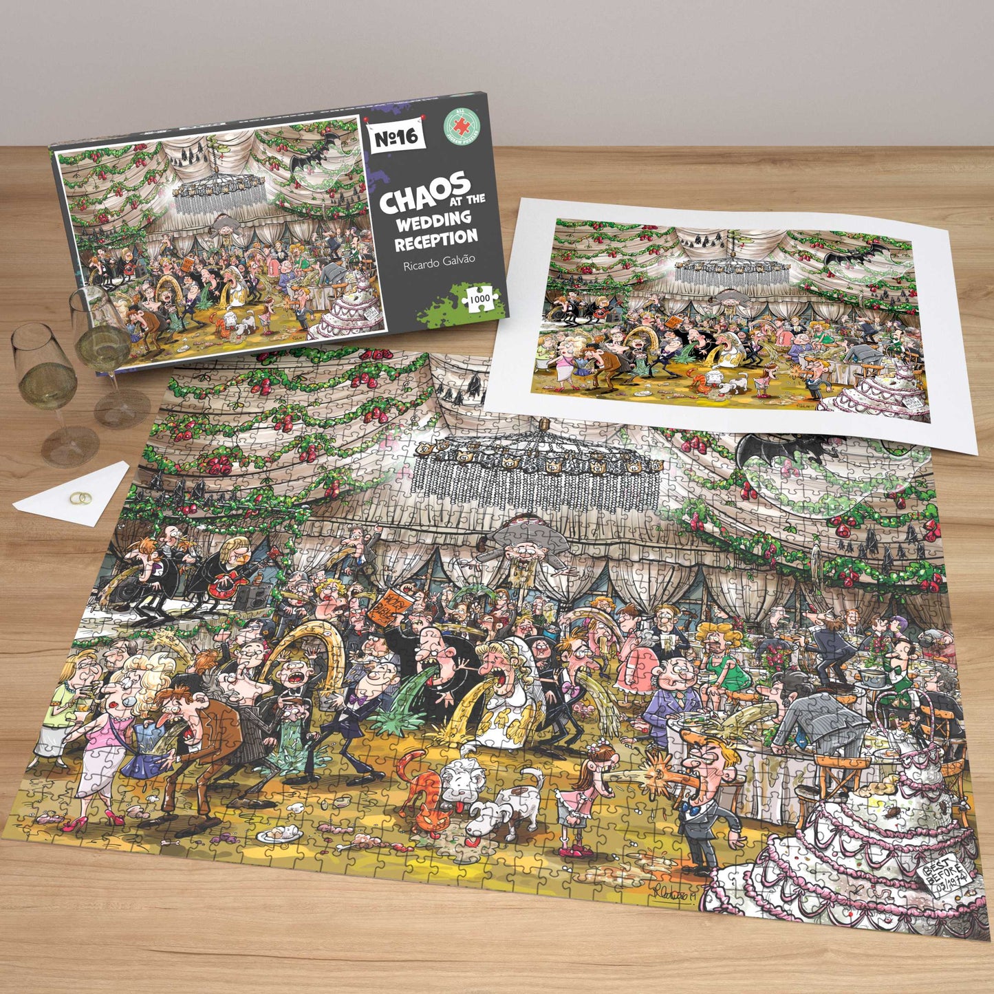 Chaos at the Wedding Reception - No.16 1000 Piece Jigsaw Puzzle