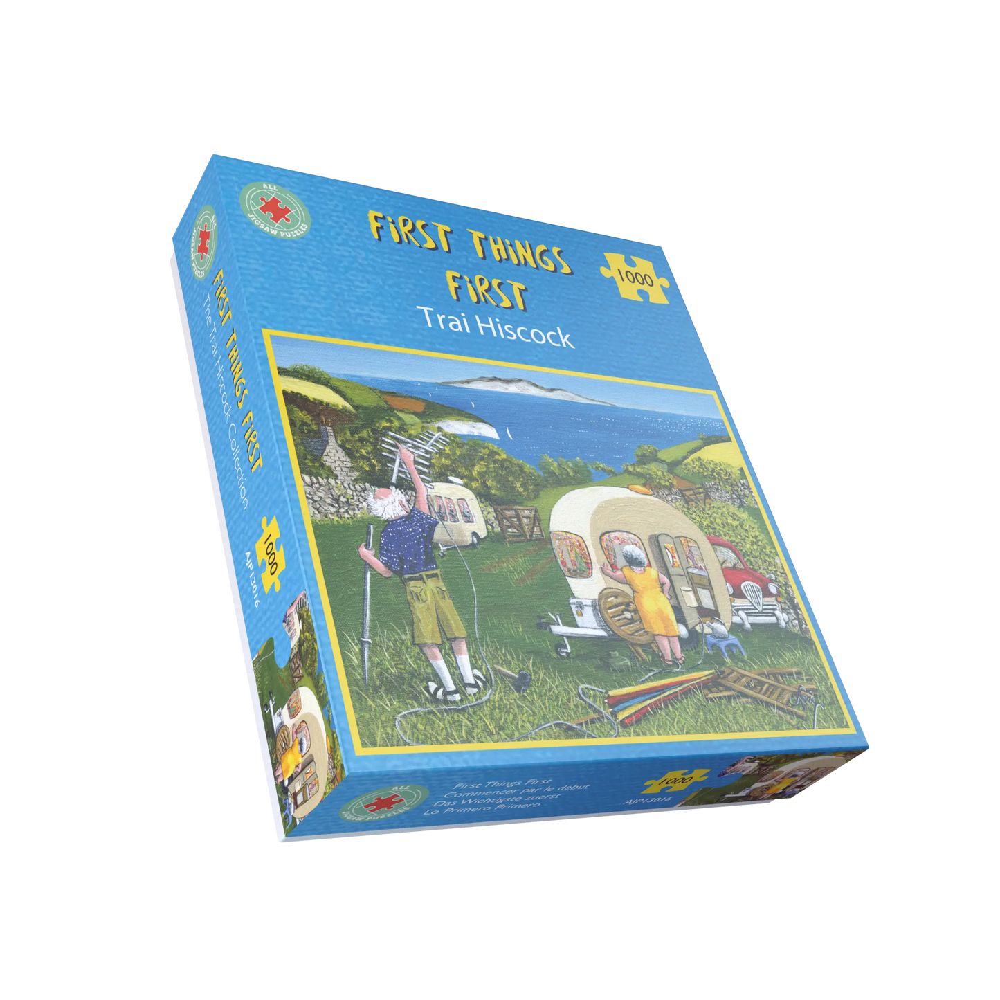 First Things First - The Camping Collection - Trai Hiscock 1000 or 500 Piece Jigsaw Puzzle