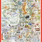 Tim Bulmer 1000 Piece Map of Wales / Cymru  Jigsaw Puzzle