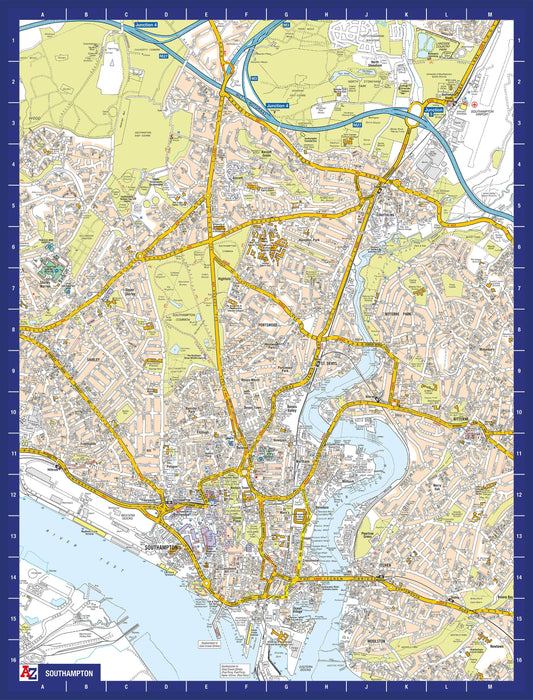 A-Z Map of  Southampton 1000 Piece Jigsaw