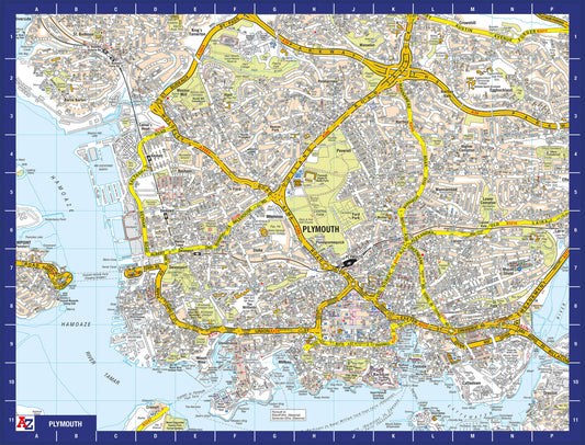 A-Z Map of  Plymouth 1000 Piece Jigsaw