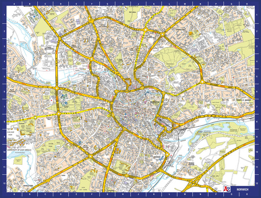 A-Z Map of  Norwich 1000 Piece Jigsaw