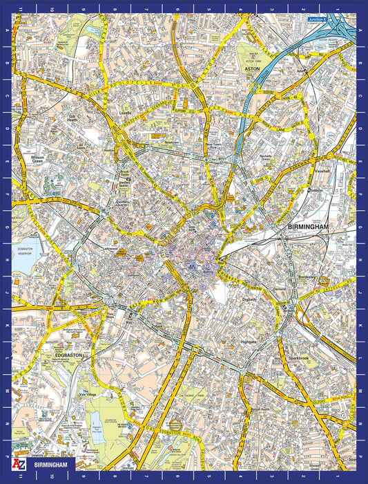 A-Z Map of  Birmingham 1000 Piece Jigsaw