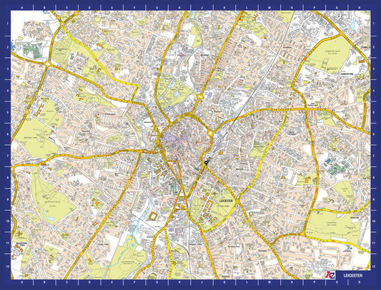 A-Z Map of  Leicester 1000 Piece Jigsaw