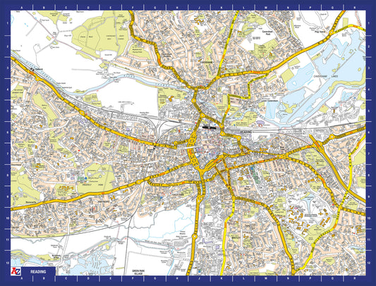 A-Z Map of  Reading 1000 Piece Jigsaw