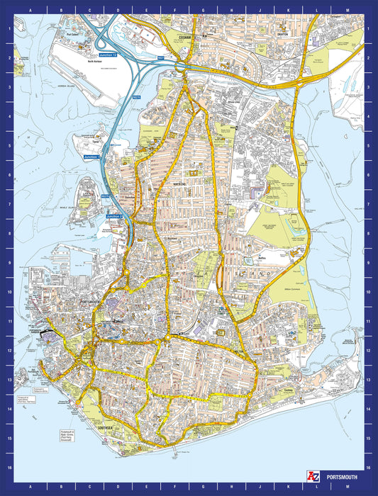 A-Z Map of  Portsmouth 1000 Piece Jigsaw