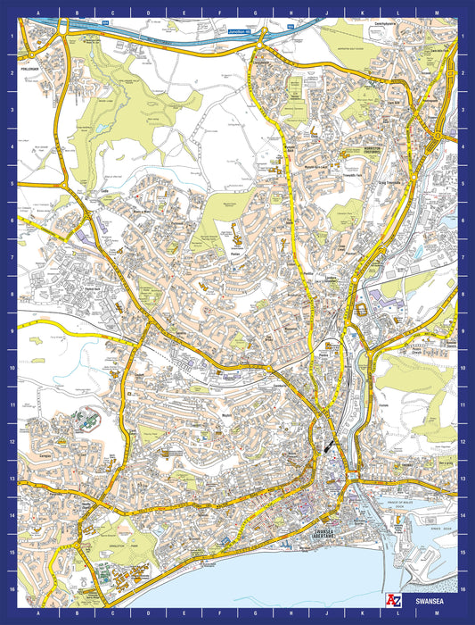 A-Z Map of  Swansea 1000 Piece Jigsaw