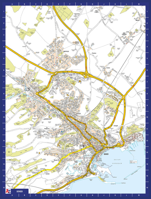A-Z Map of  Dover 1000 Piece Jigsaw