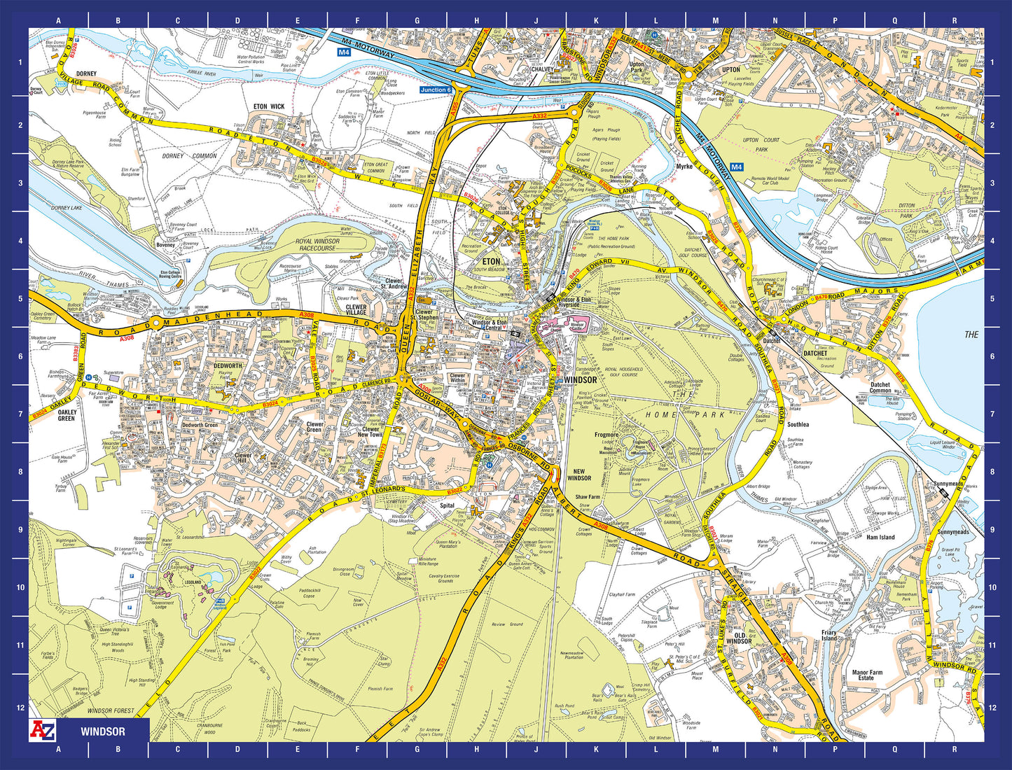A-Z Map of  Windsor 1000 Piece Jigsaw