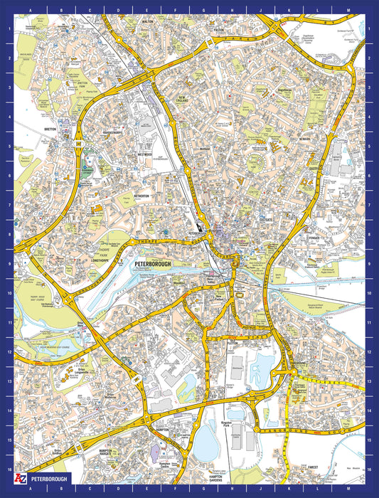 A-Z Map of  Peterborough 1000 Piece Jigsaw