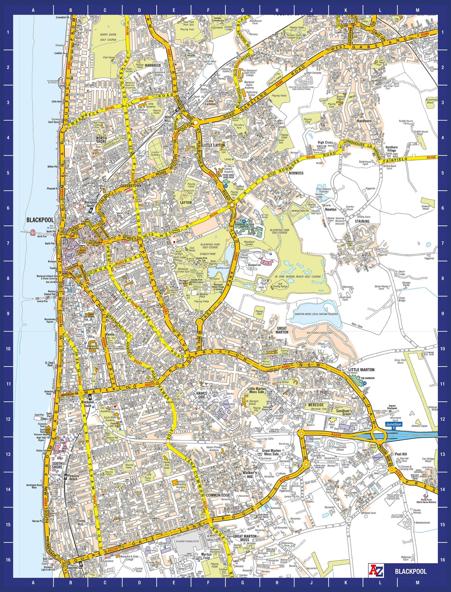 A-Z Map of  Blackpool 1000 Piece Jigsaw