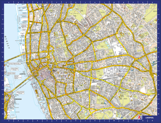A-Z Map of  Liverpool 1000 Piece Jigsaw