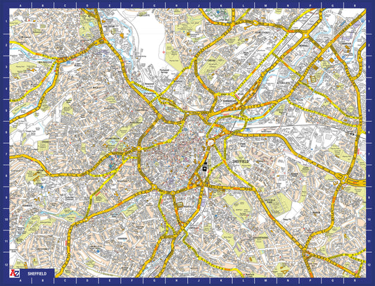 A-Z Map of  Sheffield 1000 Piece Jigsaw