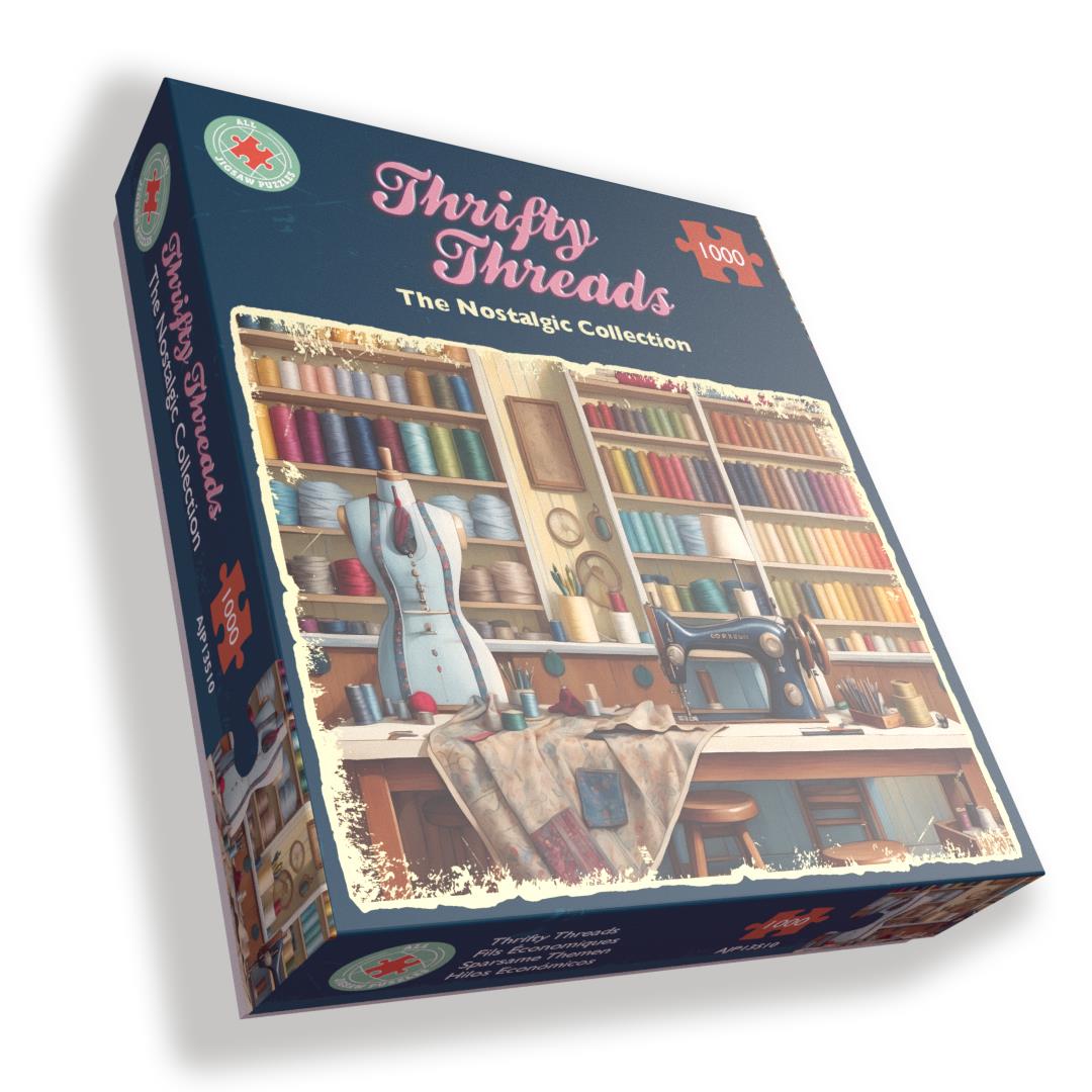 Thrifty Threads 1000 Piece Jigsaw Puzzle