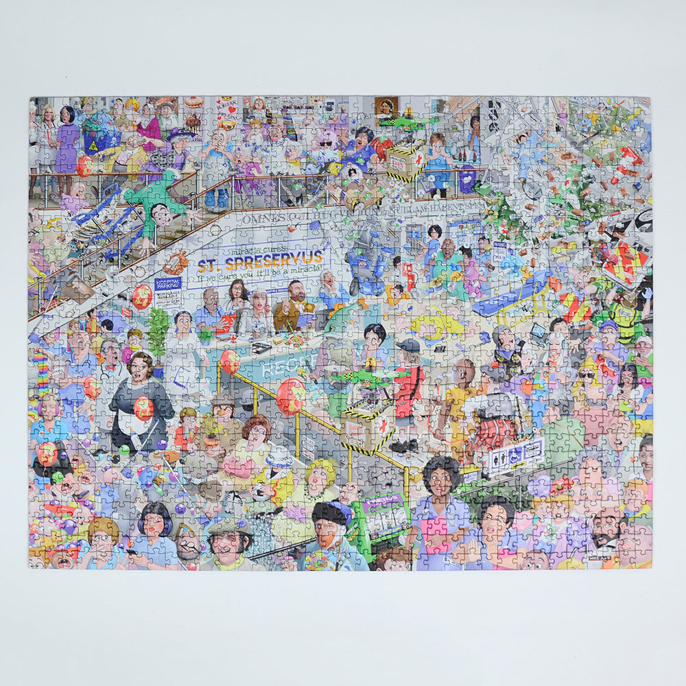 PRE-ORDER Mike Jupp 'I Love Healthcare 1000 Piece Jigsaw Puzzle