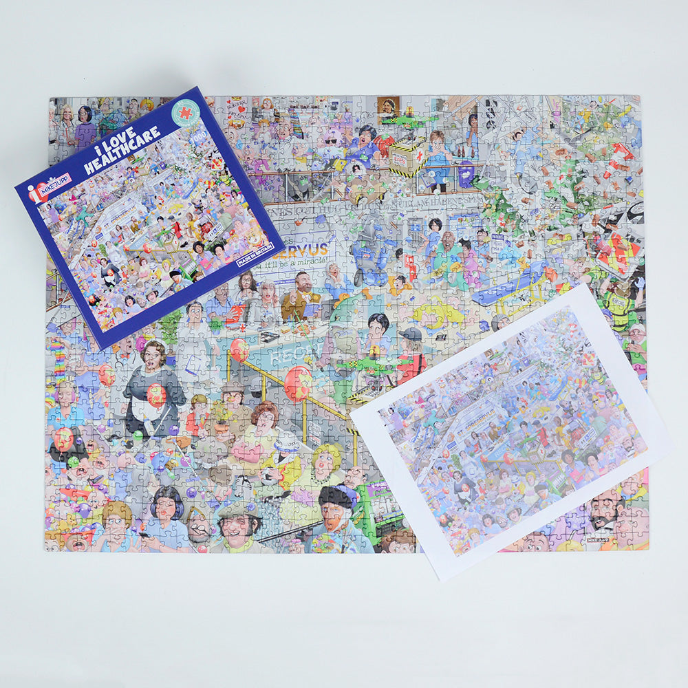 PRE-ORDER Mike Jupp 'I Love Healthcare 1000 Piece Jigsaw Puzzle