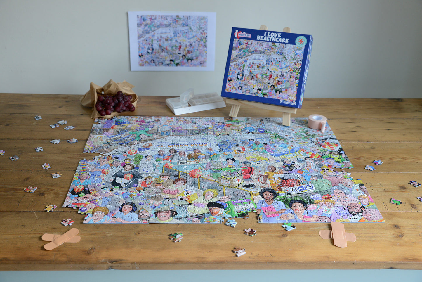 PRE-ORDER Mike Jupp 'I Love Healthcare 1000 Piece Jigsaw Puzzle