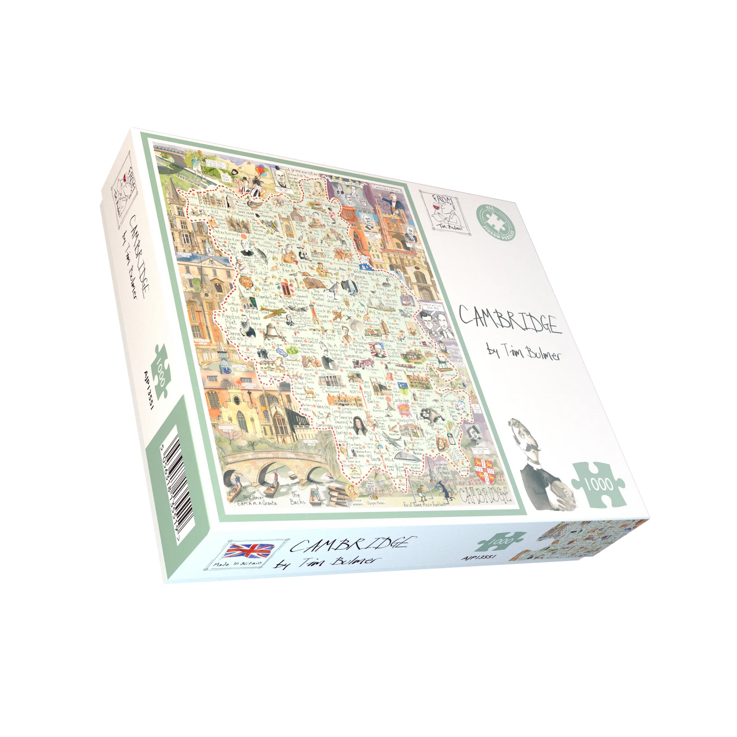 Tim Bulmer 'Map of Cambridge 1000 Piece Jigsaw Puzzle'