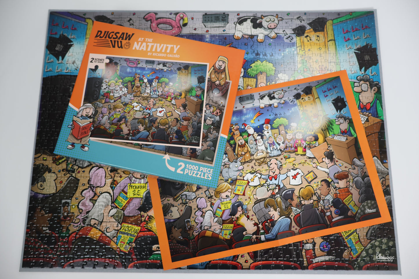Djigsaw Vu  at the Nativity 2 x 1000 Piece Jigsaw