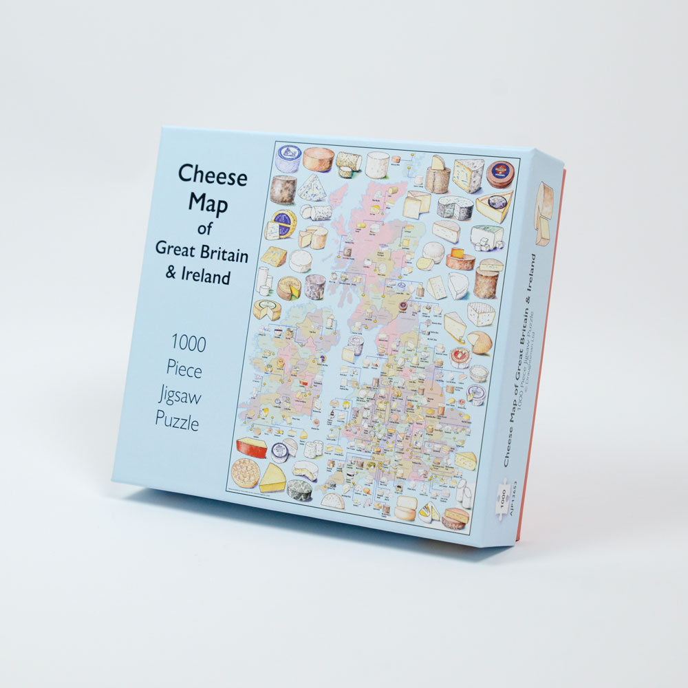 Cheese Map of Great Britain and Ireland 1000 Piece Jigsaw Puzzle