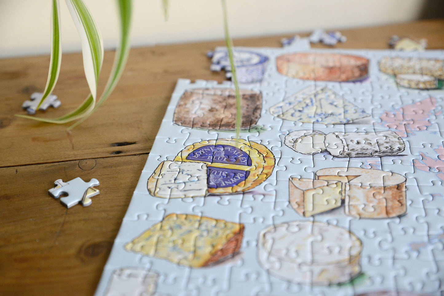 Cheese Map of Great Britain and Ireland 1000 Piece Jigsaw Puzzle