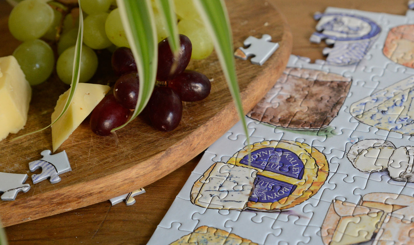 Cheese Map of Great Britain and Ireland 1000 Piece Jigsaw Puzzle