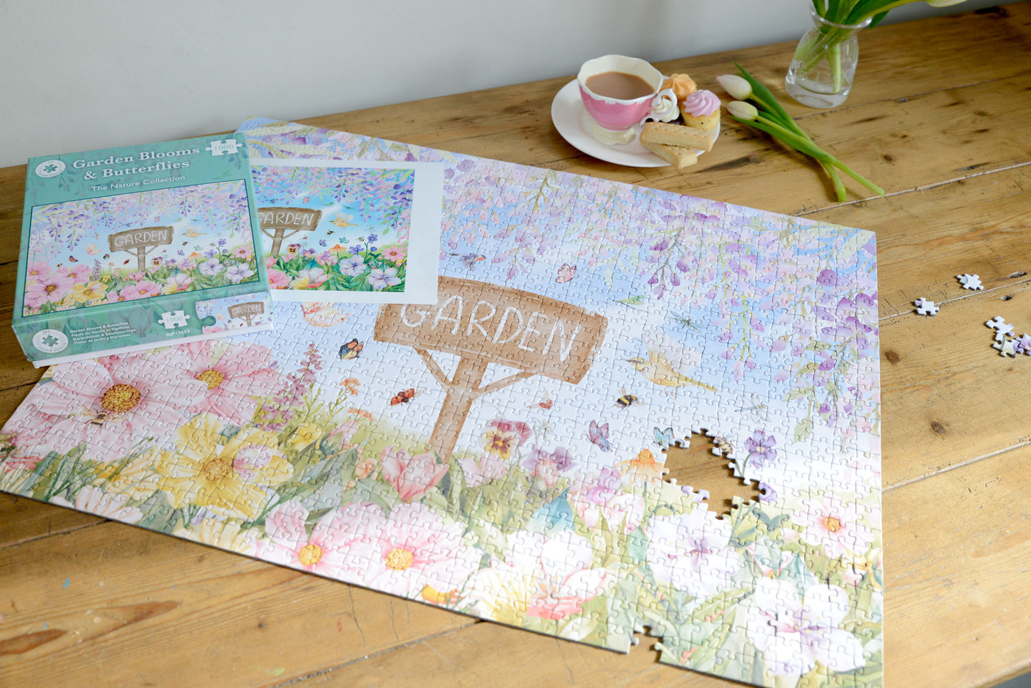 Garden Blooms & Butterflies 1000 Piece Jigsaw Puzzle