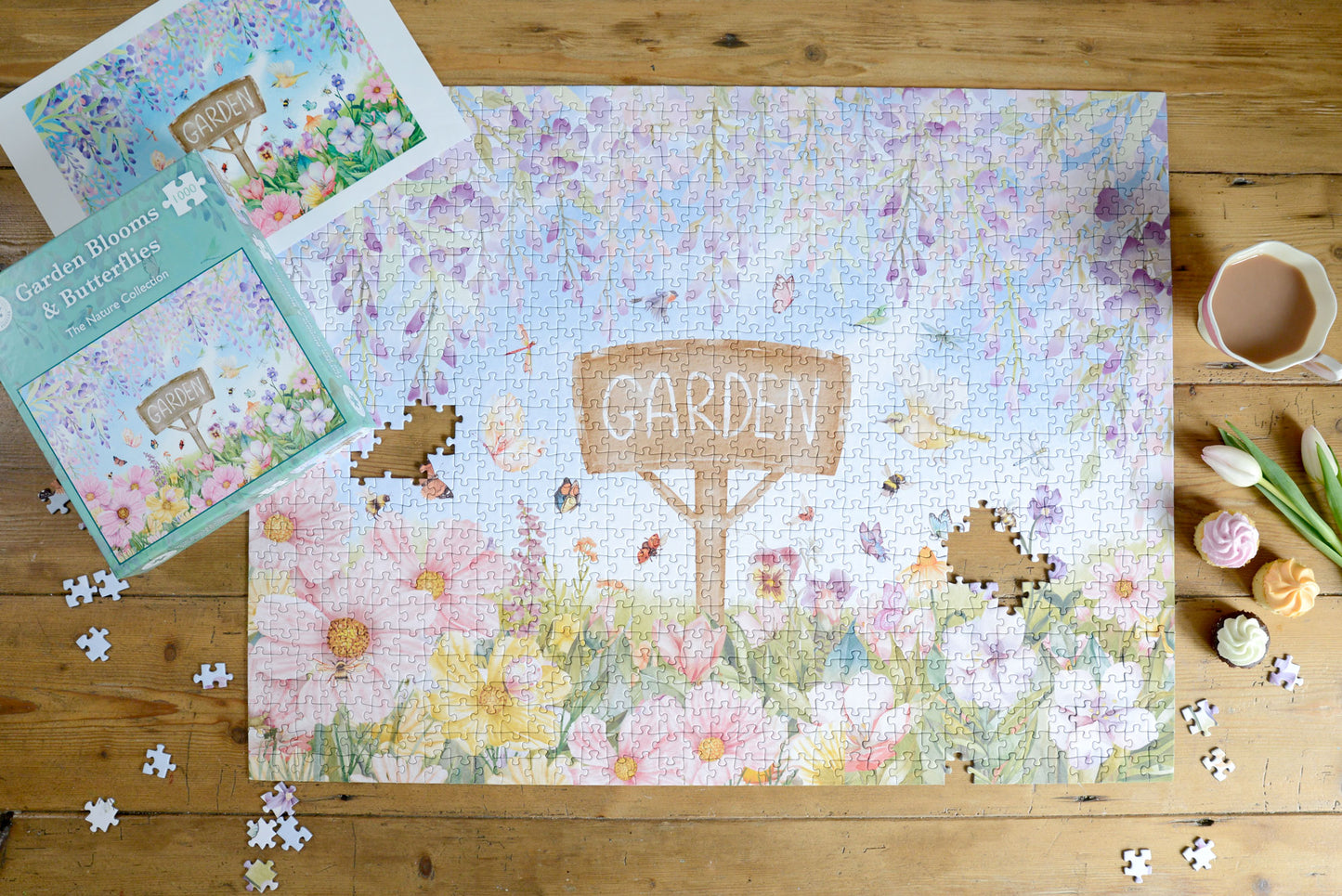 Garden Blooms & Butterflies 1000 Piece Jigsaw Puzzle