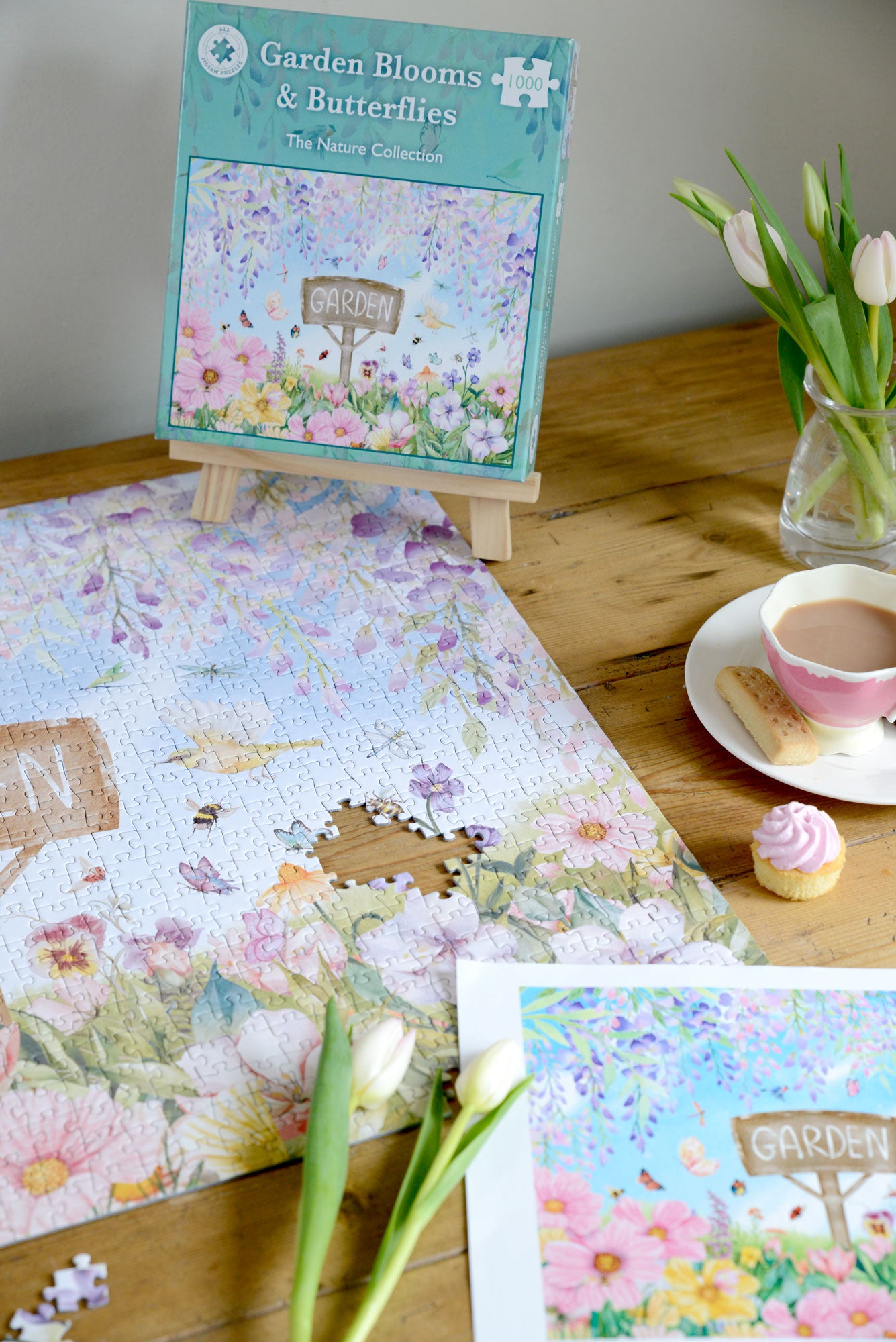 Garden Blooms & Butterflies 1000 Piece Jigsaw Puzzle