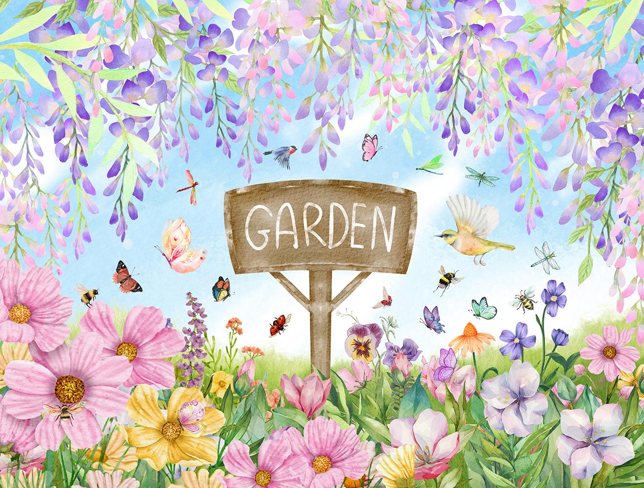 Garden Blooms & Butterflies 1000 Piece Jigsaw Puzzle