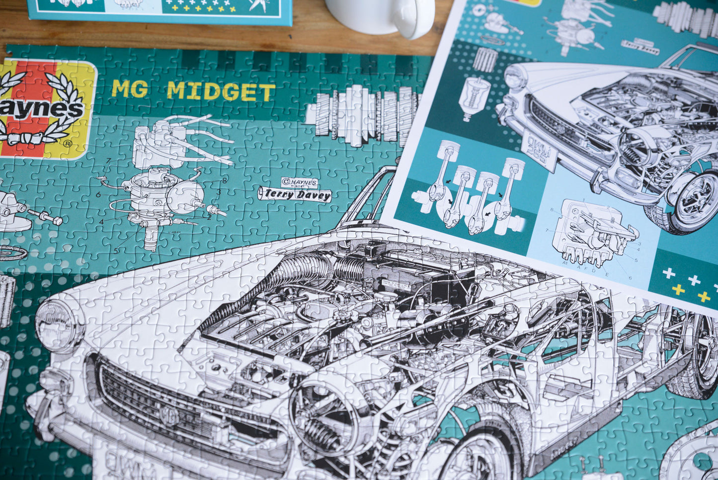 Haynes MG Midget 65th Anniversary 1000 Piece Jigsaw Puzzle