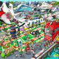 Djigsaw Vu Transport Through Time 2 x 1000 Piece Jigsaw Puzzle