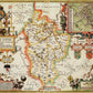 Bedfordshire Historical Map 1000 Piece Jigsaw Puzzle (1610)