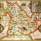 Breconshire Historical Map 1000 Piece Jigsaw Puzzle (1610)