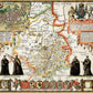 Cambridgeshire Historical Map 1000 Piece Jigsaw Puzzle (1610)