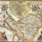 Cheshire Historical Map 1000 Piece Jigsaw Puzzle (1610)