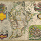 Connaugh Historical Ireland Map 1000 Piece Jigsaw Puzzle (1610)