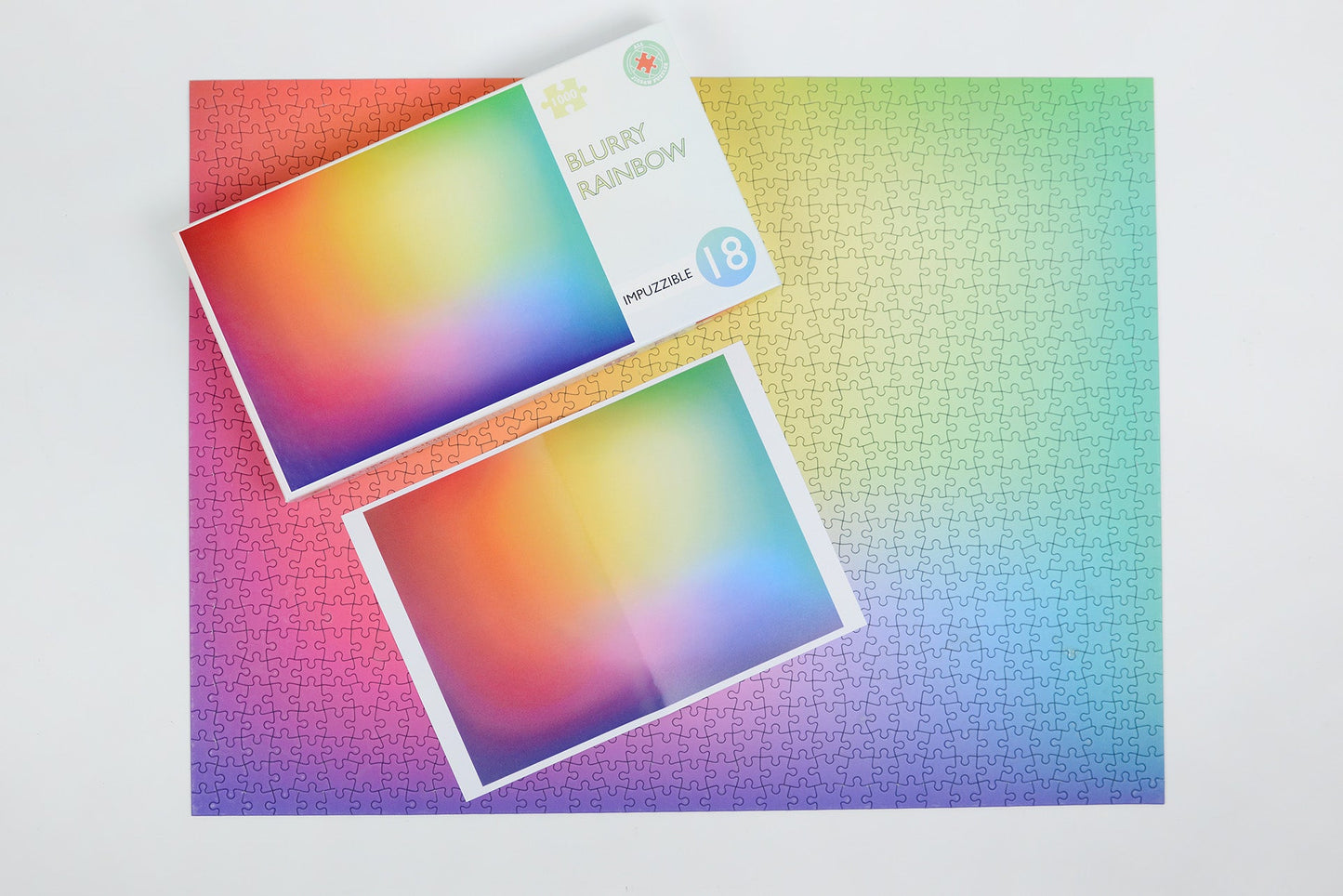 Blurry Rainbow  - Impuzzible No.21 - 1000 Piece Jigsaw Puzzle