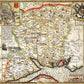 Hampshire Historical Map 1000 Piece Jigsaw Puzzle (1610)