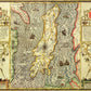 Isle of Man Historical Map 1000 Piece Jigsaw Puzzle (1610)