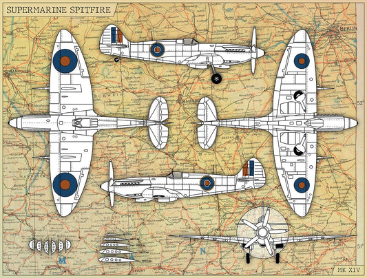 Imperial War Museums Spitfire 90th Anniversary 1000 Piece Jigsaw Puzzle