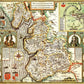 Lancashire Historical Map 1000 Piece Jigsaw Puzzle (1610)