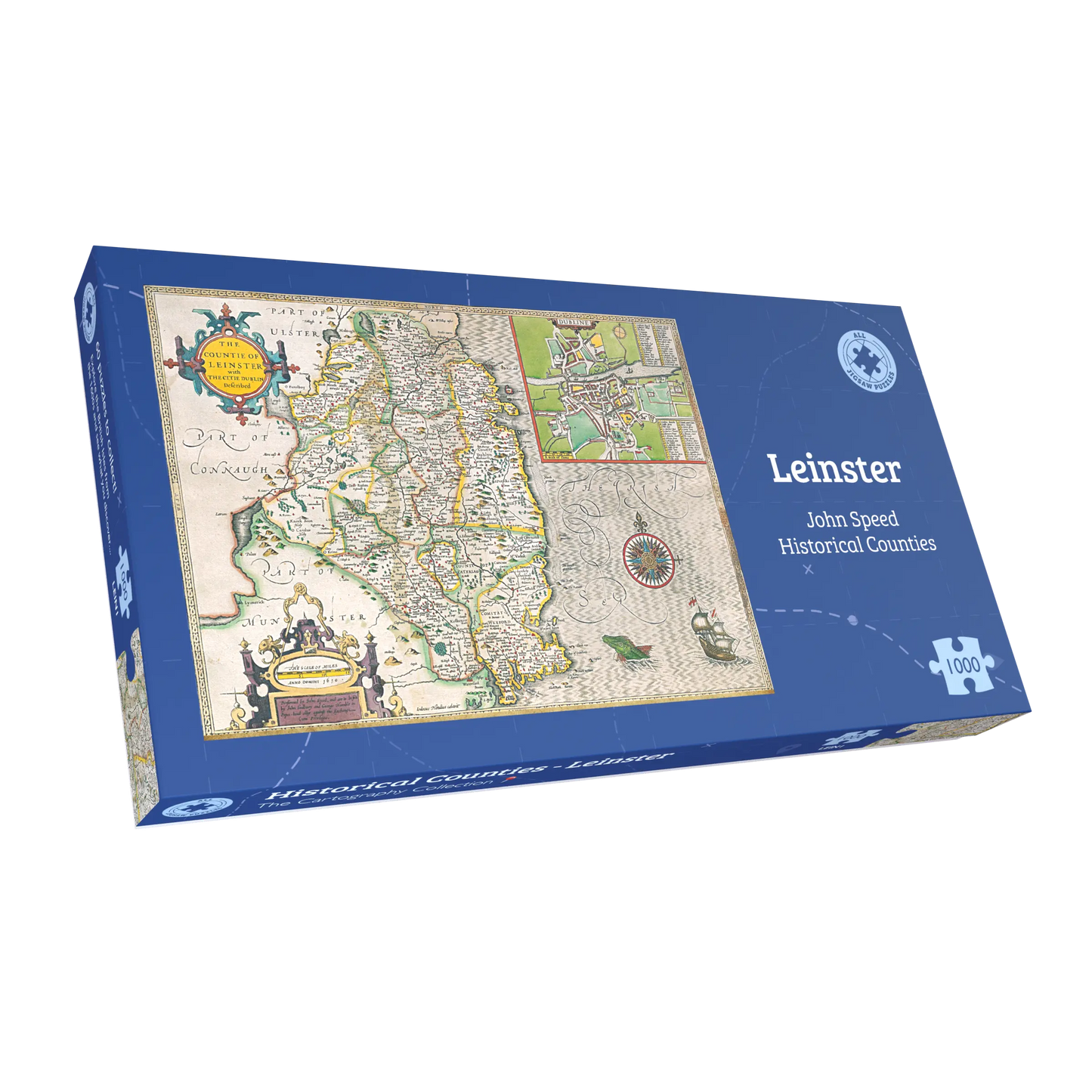 Leinster Historical Ireland Map 1000 Piece Jigsaw Puzzle (1610)