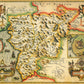 Merionethshire Historical Map 1000 Piece Jigsaw Puzzle (1610)