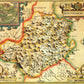 Montgomeryshire Historical Map 1000 Piece Jigsaw Puzzle (1610)