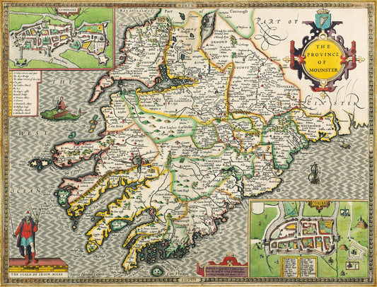Munster Historical Ireland Map 1000 Piece Jigsaw Puzzle (1610)