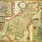 Northamptonshire Historical Map 1000 Piece Jigsaw Puzzle (1610)